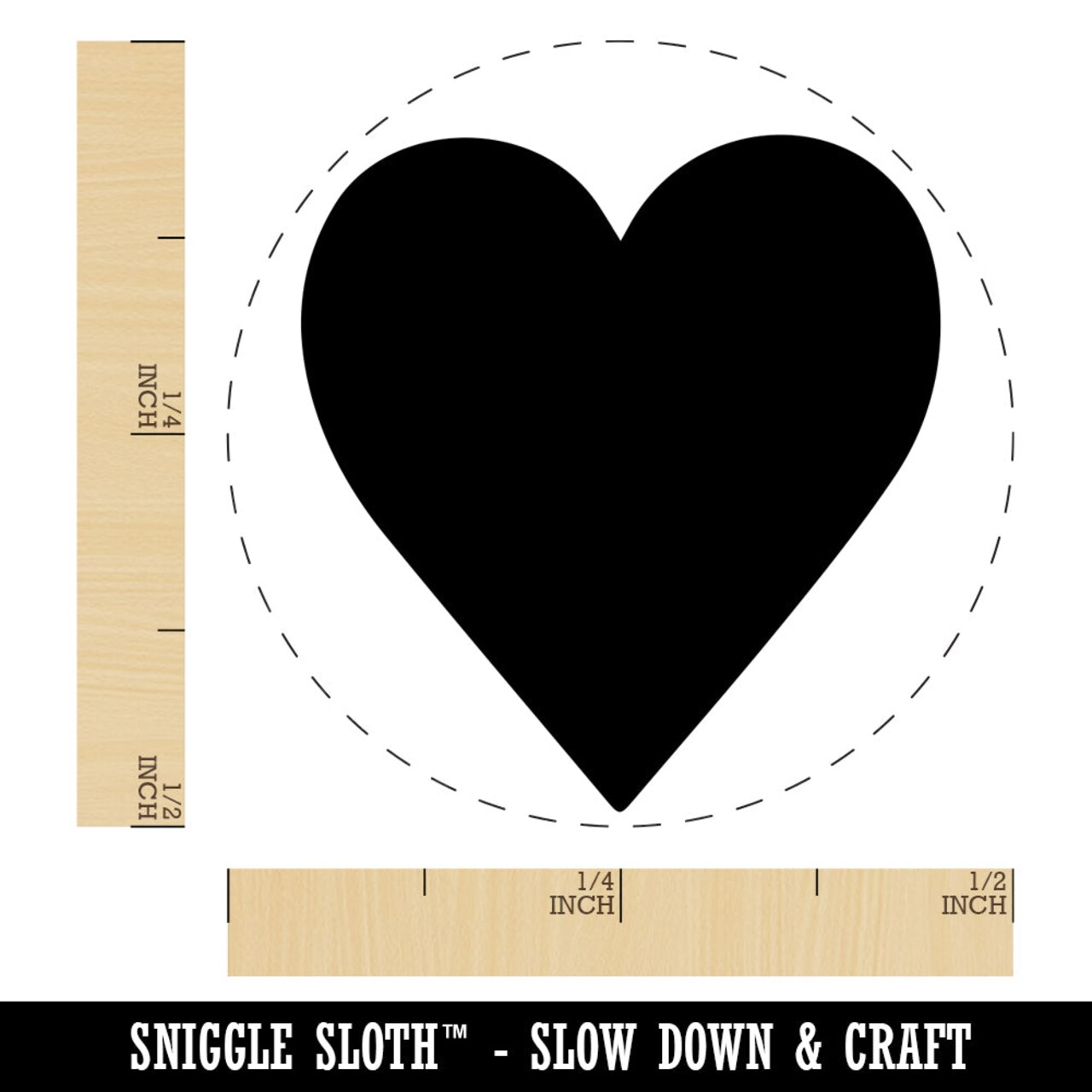 Card Suit Hearts Self-Inking Rubber Stamp for Stamping Crafting Planners